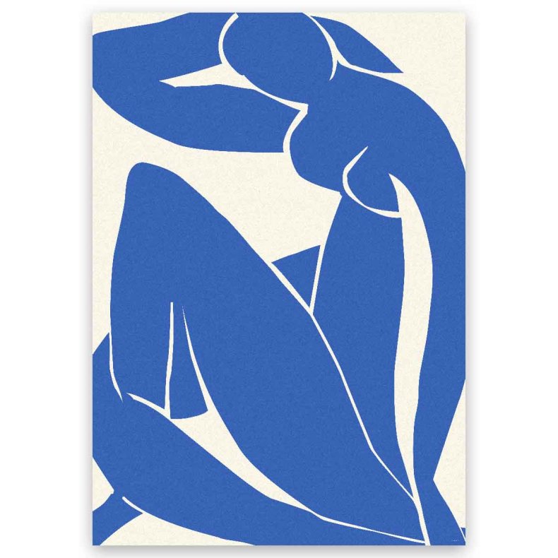 Blue Nude II Nr. 2 Kunstplakat 