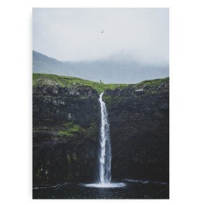 Gasadalur Waterfall Fotokunst