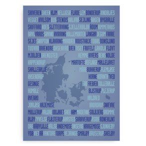 Danske Byer - Plakat