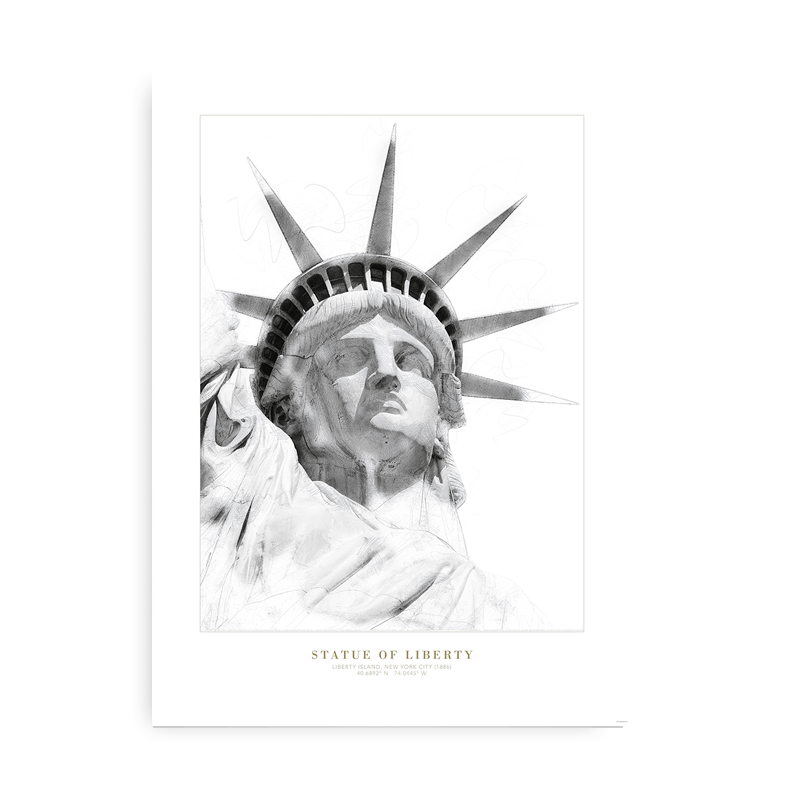 Byplakat - Statue Of Liberty