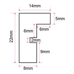 Ramme Grace - Eg - 24x30 Cm.