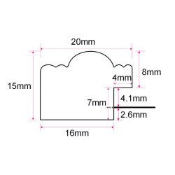 Ramme Holly - S�lv - 10x15 Cm.