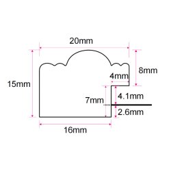 Ramme Holly - S�lv - 15x20 Cm.