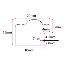 Ramme Holly - Brun - 18x24 Cm.