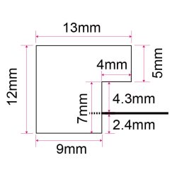 Ramme Ivy - S�lv - 13x18 Cm.