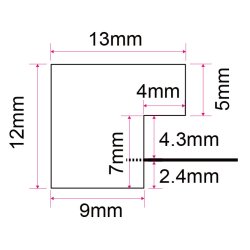 Ramme Ivy - Guld  - 10x15 Cm.