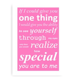 If I Could Citatplakat 