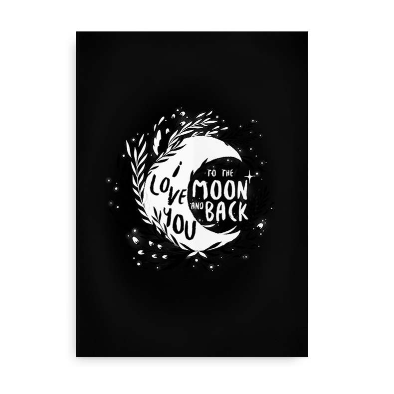 Love You To The Moon - Plakat