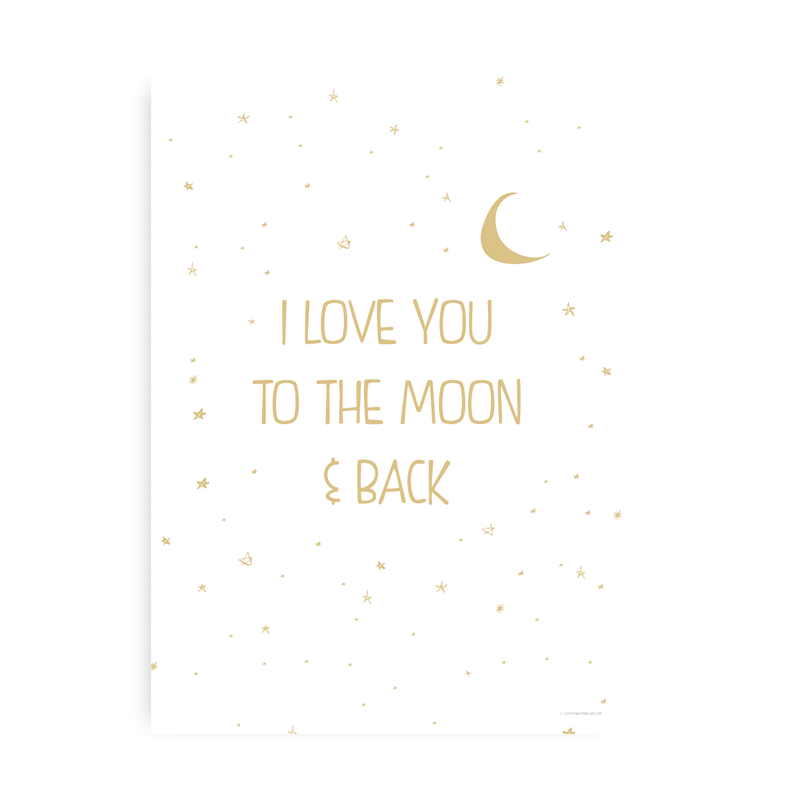 I Love You To The Moon Sand 20x30 cm.