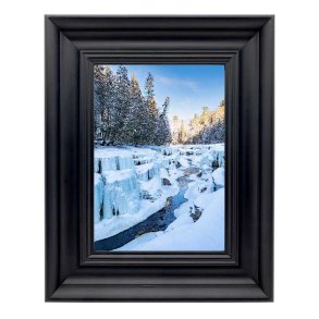 Lotus rammen i sort har en flot bred profil som passer i alle hjem