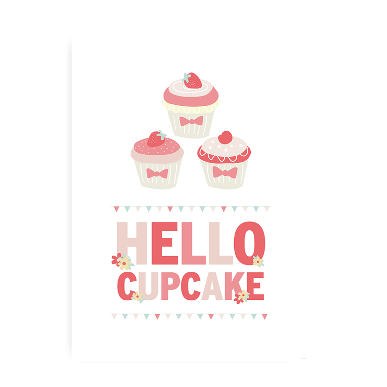 Cupcake - Kage Plakat