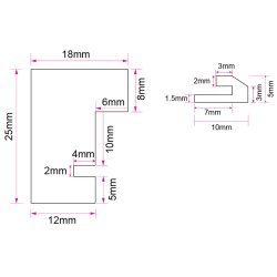Marigold - Sort - Passepartout - 15x20 Cm / 10x15 Cm