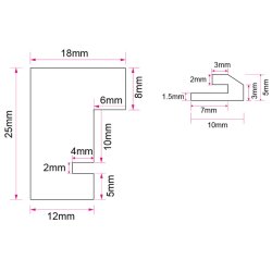 Marigold - Sort - Passepartout - 30x40 Cm / 20x30 Cm