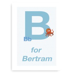 Forbogstav Navneplakat Til Drenge