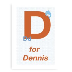 Forbogstav Navneplakat Til Drenge
