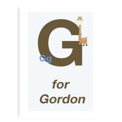 Forbogstav Navneplakat Til Drenge