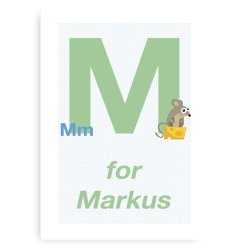 Forbogstav Navneplakat Til Drenge