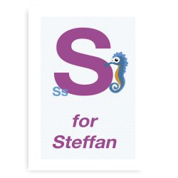 Forbogstav Navneplakat Til Drenge