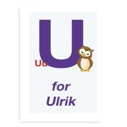 Forbogstav Navneplakat Til Drenge