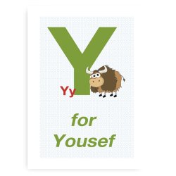 Forbogstav Navneplakat Til Drenge