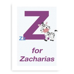 Forbogstav Navneplakat Til Drenge