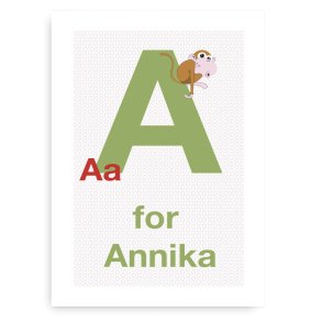 Forbogstav Navneplakat Til Piger