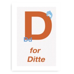 Forbogstav Navneplakat Til Piger