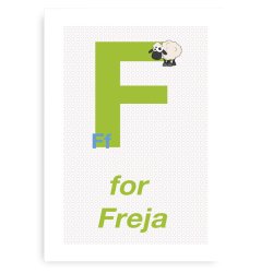 Forbogstav Navneplakat Til Piger