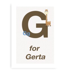 Forbogstav Navneplakat Til Piger