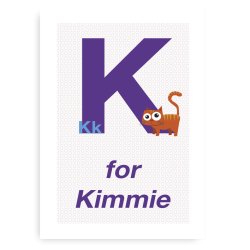 Forbogstav Navneplakat Til Piger