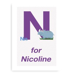 Forbogstav Navneplakat Til Piger