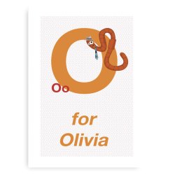 Forbogstav Navneplakat Til Piger