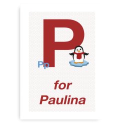 Forbogstav Navneplakat Til Piger