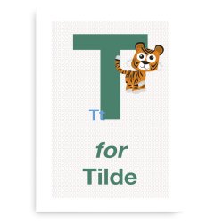 Forbogstav Navneplakat Til Piger