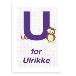 Forbogstav Navneplakat Til Piger