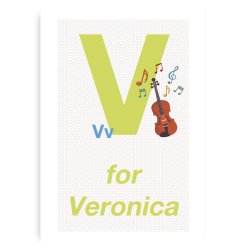 Forbogstav Navneplakat Til Piger