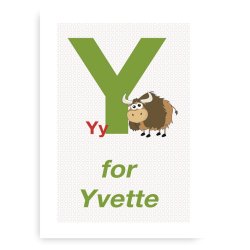 Forbogstav Navneplakat Til Piger