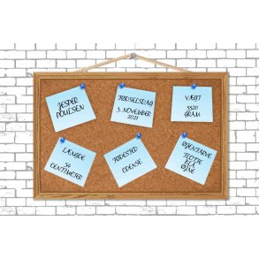 Opslagstavle - Navneplakat