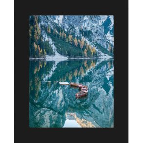 Passepartout Sort - Ramme Ml 13x13 cm - Billede Ml 10x10 cm