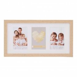 Collage Ramme Lys Eg 13x18 Cm. X3 Lodret