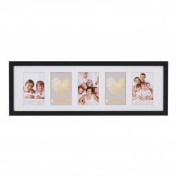 Collage Ramme Sort 13x18 Cm. X5 Lodret