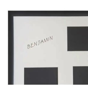 Collage Ramme - Med Navn - Snejbjerg - 58,5x58,5 Cm. - 9x12/18x24 Cm. 