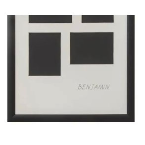 Collage Ramme - Med Navn - Snejbjerg - 30,5x90 Cm. - 12x 9x12 Cm. 