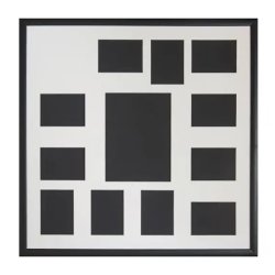 Collage Ramme - Med Navn - Snejbjerg - 58,5x58,5 Cm. - 9x12/18x24 Cm. 