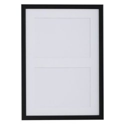 Ramme Reflexfrit Glas Sort 2x 10x15 Cm.