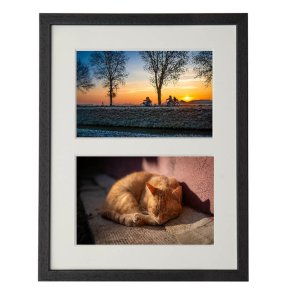 Collage Ramme - ADJ Victoria Rustic - Sort 2x 13x18 Cm.
