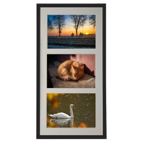 Collage Ramme - ADJ Victoria Rustic - Sort 3x 13x18 Cm.
