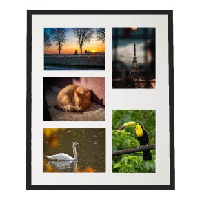 Collage Ramme - ADJ Victoria Rustic - Sort 5x 13x18 Cm.