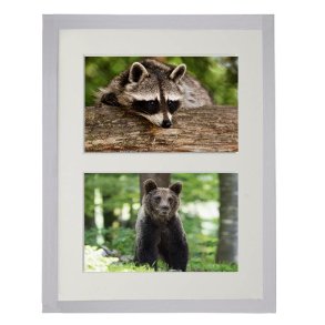 Collage Ramme - ADJ Victoria Rustic - Hvid - 2x 10x15 Cm.