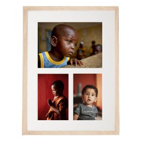 Collage Ramme - ADJ Victoria Rustic - Lys Eg 10x15/15x21 Cm.